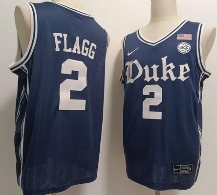 Men's Duke Blue Devils #2 Cooper Flagg Navy College Basketball Jersey