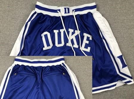 Men's Duke Blue Devils Blue Just Don Shorts