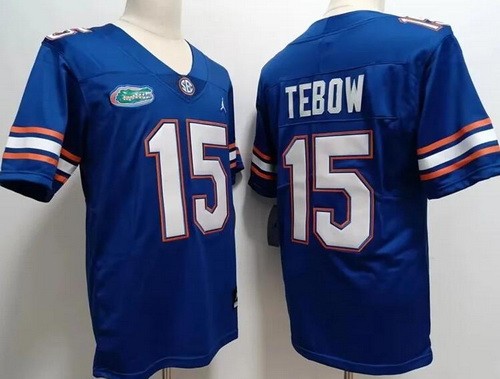 Men's Florida Gators #15 Tim Tebow Limited Royal College Football Jersey