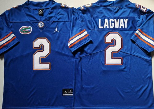 Men's Florida Gators #2 Dj Lagway Limited Blue College Football Jersey