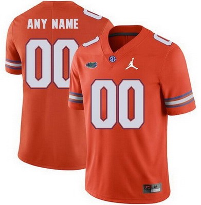 Men's Florida Gators Custom Limited Orange College Football Jersey