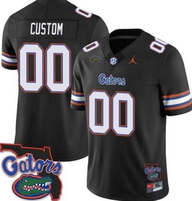 Men's Florida Gators Customized Limited Black FUSE College Football Jersey
