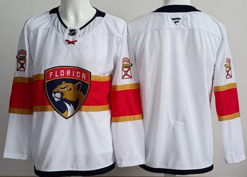 Men's Florida Panthers Blank White Authentic Jersey