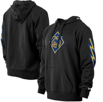 Men's Golden State Warriors Black 2021 City Edition 75th Pullover Hoodie