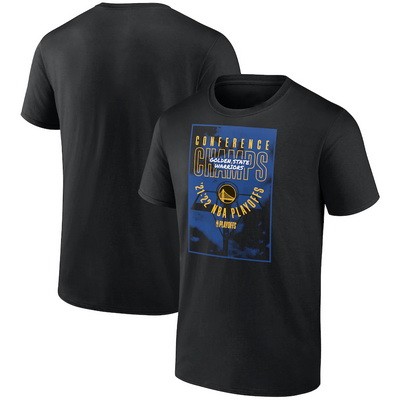 Men's Golden State Warriors Black 2022 Western Conference Champions Extra Pass T-Shirt