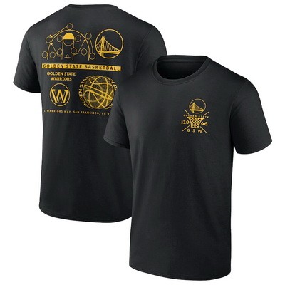 Men's Golden State Warriors Black Court Street Collective T-Shirt