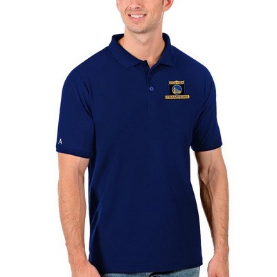 Men's Golden State Warriors Blue Antigua 2022 NBA Finals Champions Legacy Pique Polo