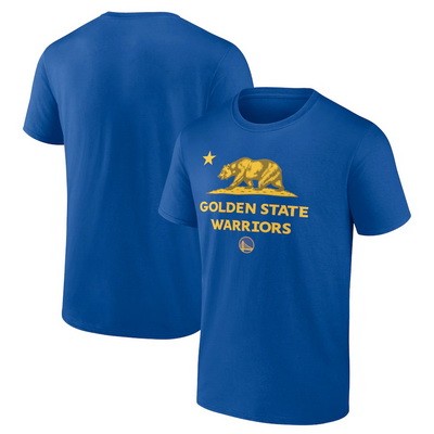 Men's Golden State Warriors Blue Hometown Collection State Flag T-Shirt