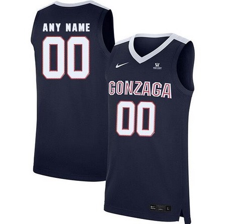 Men's Gonzaga Bulldogs Customized Navy 2019 College Basketball Jersey