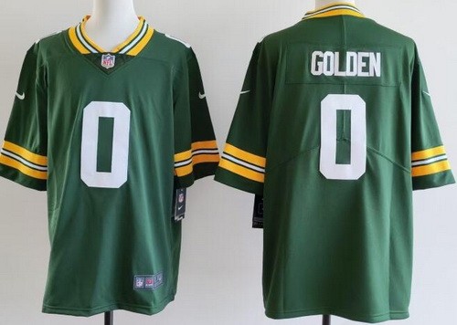 Men's Green Bay Packers #0 Matthew Golden Limited Green Vapor Jersey