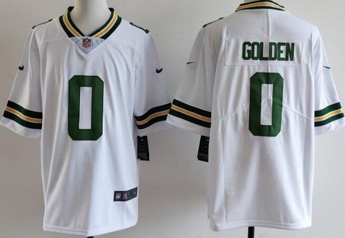 Men's Green Bay Packers #0 Matthew Golden Limited White Vapor Jersey