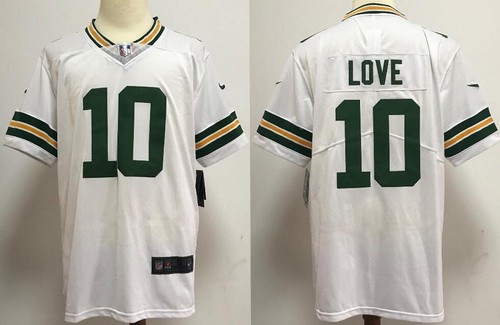 Men's Green Bay Packers #10 Jordan Love Limited White Vapor Untouchable Jersey