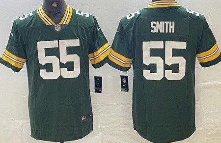 Men's Green Bay Packers #55 ZaбпDarius Smith Limited Green Vapor Jersey
