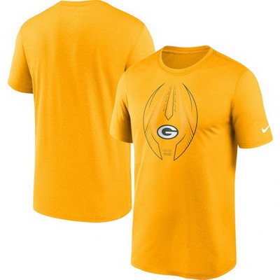 Men's Green Bay Packers Gold Legend Icon T-Shirt