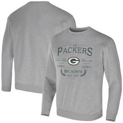 Men's Green Bay Packers Gray NFL x Darius Rucker Collection Pullover Sweatshirt