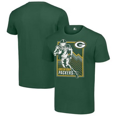 Men's Green Bay Packers Green Graphic Shield Logo T Shirt