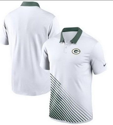 Men's Green Bay Packers White Green Vapor Performance Polo