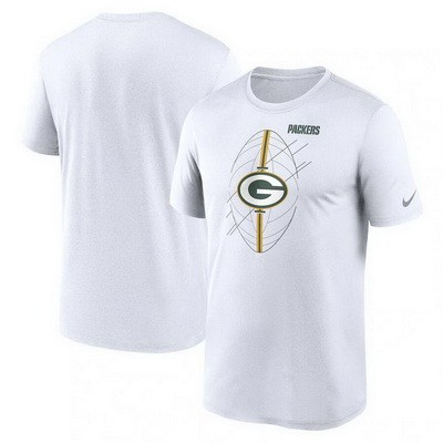 Men's Green Bay Packers White Legend Icon Performance T Shirt