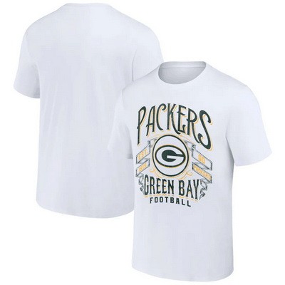 Men's Green Bay Packers White NFL x Darius Rucker Collection Vintage Football T Shirt
