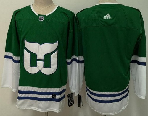 Men's Hartford Whalers Blank Green Jersey