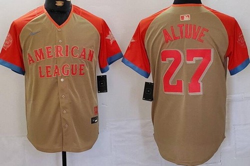 Men's Houston Astros #27 Jose Altuve Gray 2024 All Star Limited Jersey