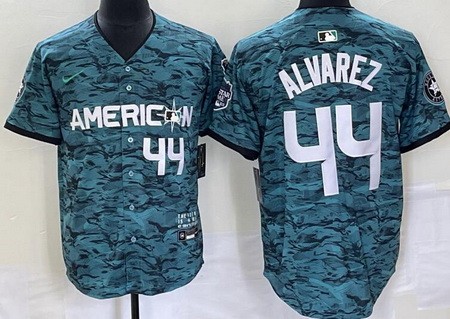 Men's Houston Astros #44 Yordan Alvarez Aqua 2023 All Star Cool Base Jersey