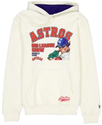 Men's Houston Astros Cream Big League Chew Pullover Hoodie