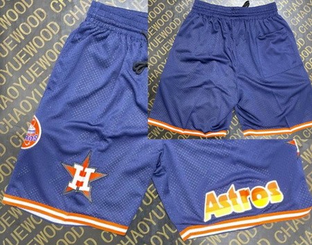 Men's Houston Astros Navy 2022 Just Don Shorts