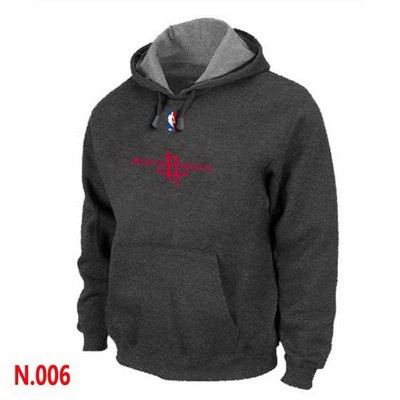 Men's Houston Rockets Dark Grey Printed Pullover Hoodie