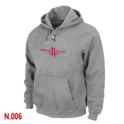Men's Houston Rockets Grey Printed Pullover Hoodie