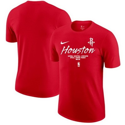 Men's Houston Rockets Red Association Official Ucensed T Shirt