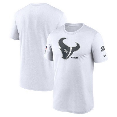 Men's Houston Texans White 2024 Salute To Service Legend Performance T Shirt