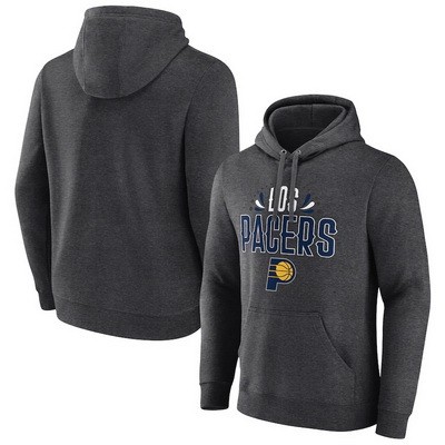 Men's Indiana Pacers Charcoal Noches Ene Be A Pullover Hoodie