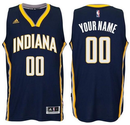Men's Indiana Pacers Customized Blue Swingman Adidas Jersey