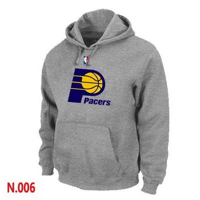 Men's Indiana Pacers Grey Printed Pullover Hoodie
