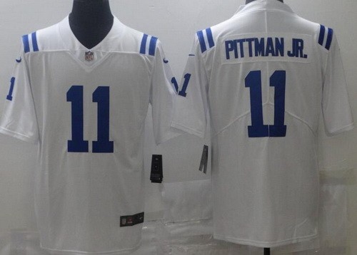 Men's Indianapolis Colts #11 Michael Pittman Jr Limited White Vapor Jersey