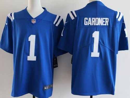 Men's Indianapolis Colts #1 Sauce Gardner Limited Blue Vapor Jersey