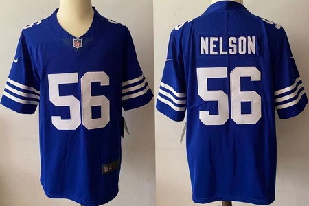 Men's Indianapolis Colts #56 Quenton Nelson Limited Blue Alternate Vapor Jersey