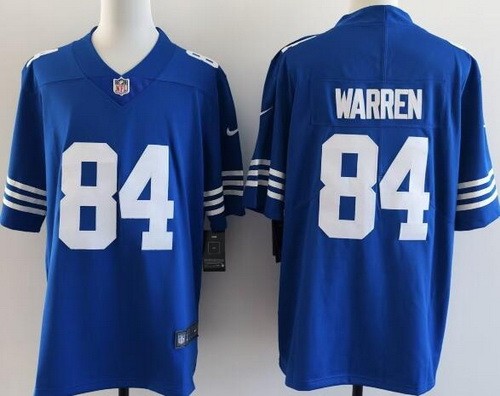 Men's Indianapolis Colts #84 Tyler Warren Limited Blue Alternate Vapor Jersey