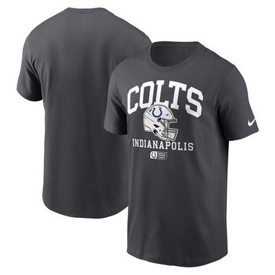 Men's Indianapolis Colts Anthracite Helmet Essential T Shirt