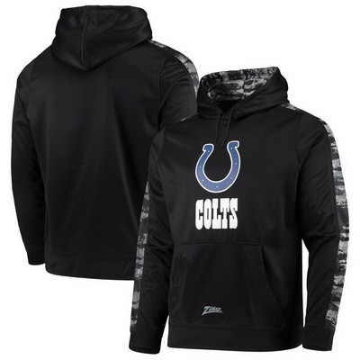 Men's Indianapolis Colts Black Zubaz Tonal Oxide Pullover Hoodie