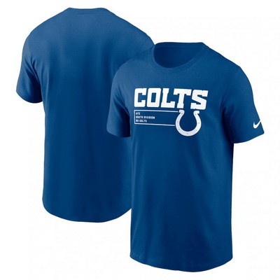 Men's Indianapolis Colts Blue Division Essential T Shirt