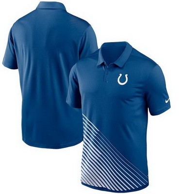 Men's Indianapolis Colts Blue White Vapor Performance Polo
