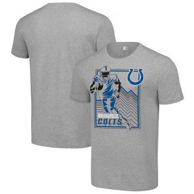 Men's Indianapolis Colts Gray Graphic Shield Logo T Shirt