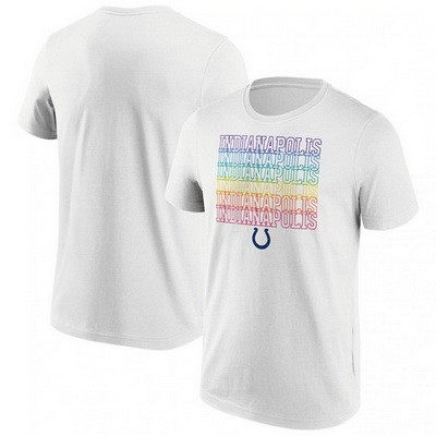 Men's Indianapolis Colts White City Pride T Shirt
