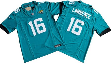 Men's Jacksonville Jaguars #16 Trevor Lawrence Limited Green FUSE Vapor Jersey