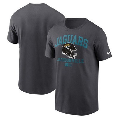 Men's Jacksonville Jaguars Anthracite Helmet Essential T Shirt
