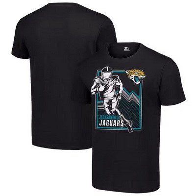 Men's Jacksonville Jaguars Black Graphic Shield Logo T Shirt
