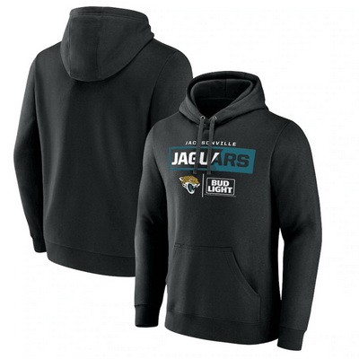 Men's Jacksonville Jaguars Black NFL x Bud Light Pullover Hoodie