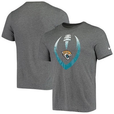 Men's Jacksonville Jaguars Heathered Charcoal Modern Icon Performance T-Shirt